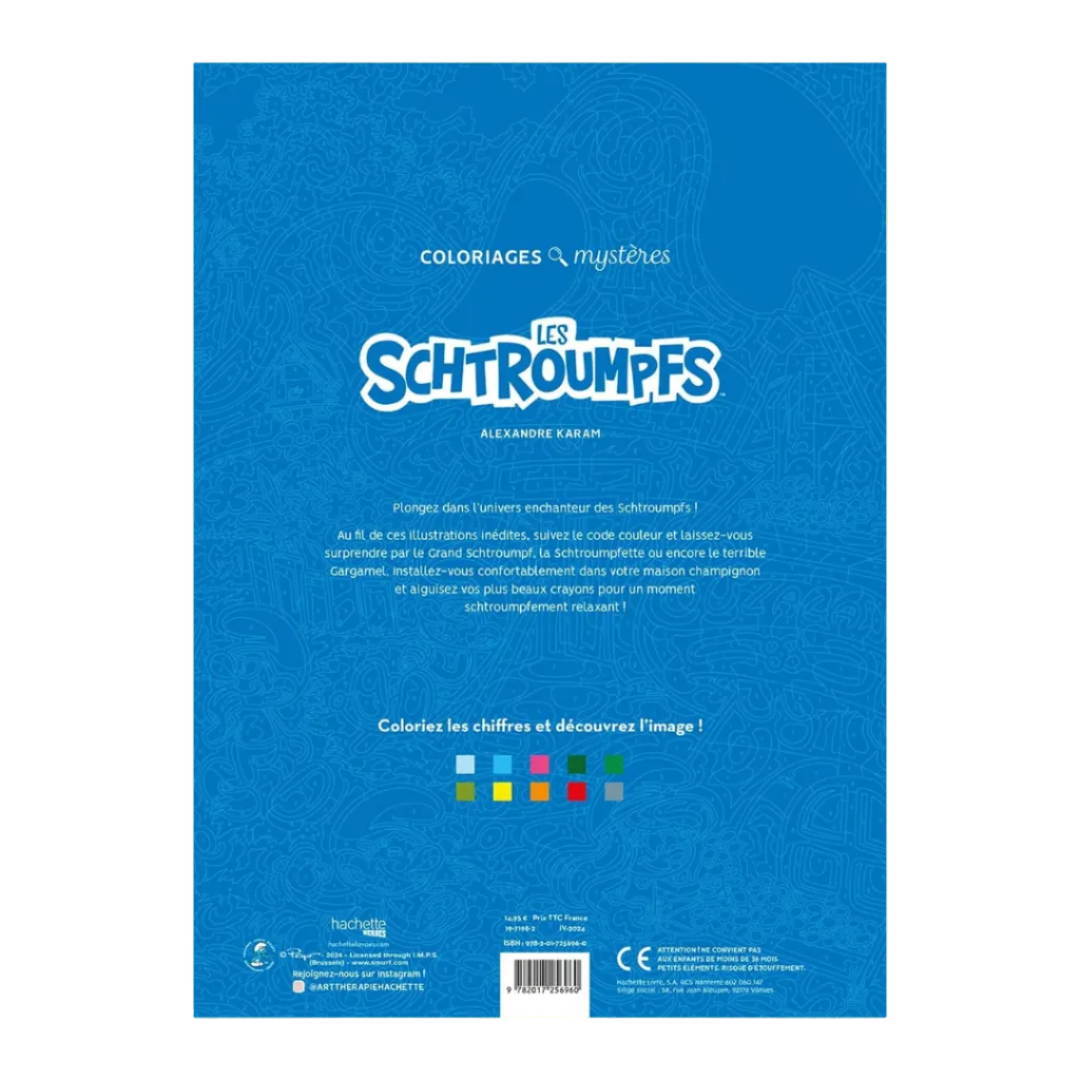 Coloriages mystères - Schtroumpfs