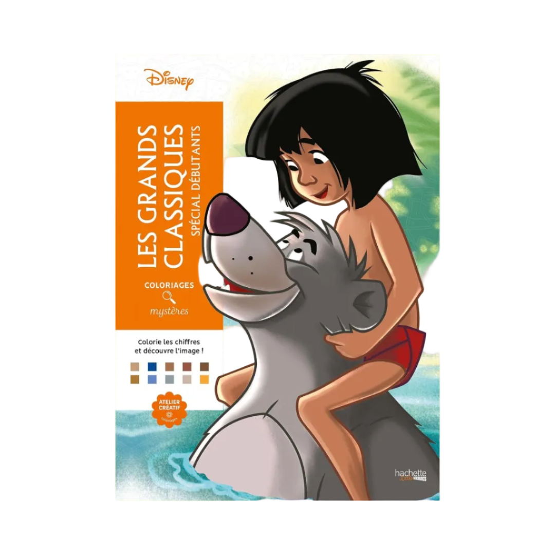 Coloriages mystères Disney - Grands classiques Spécial débutants