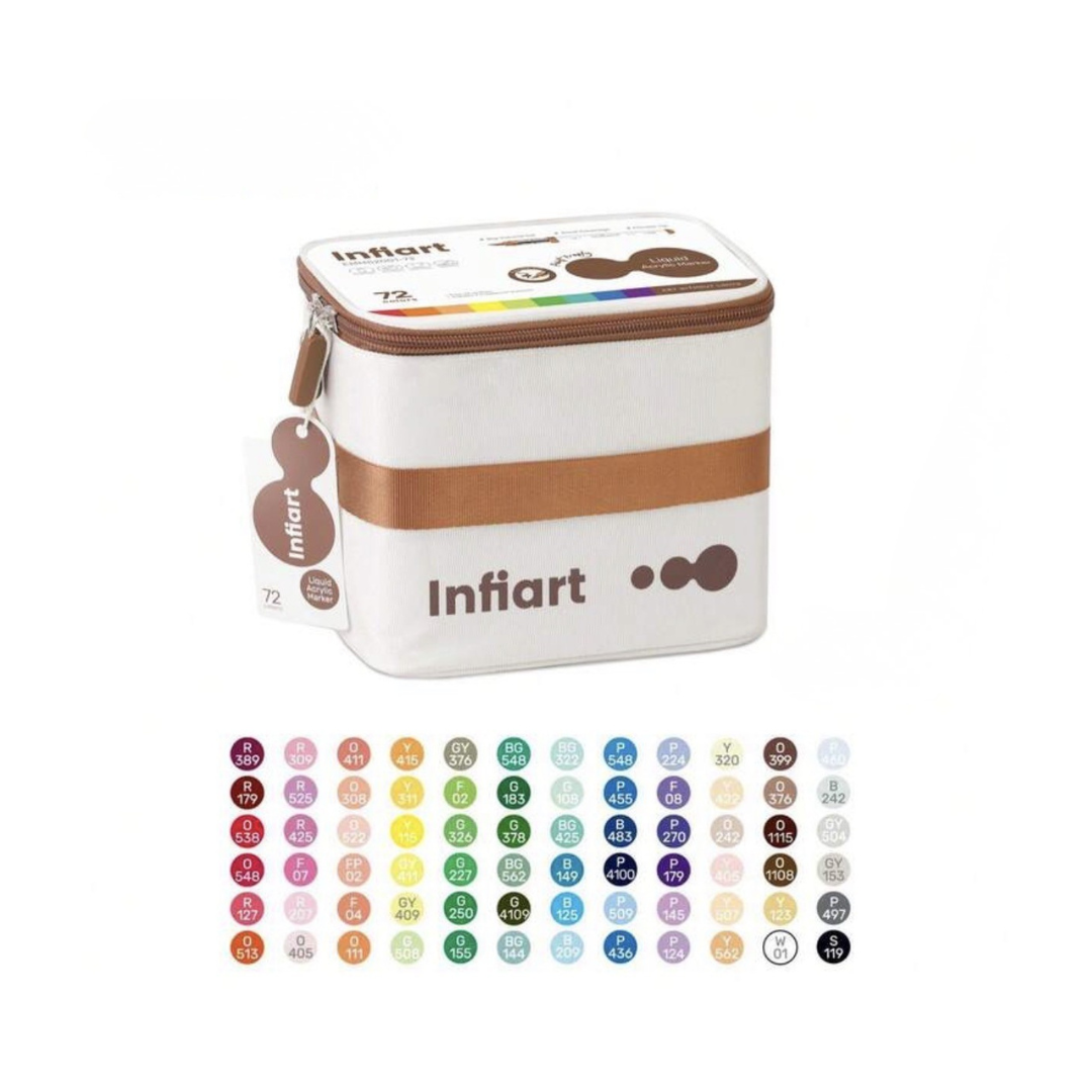 Infiart Acrylic Markers 72 Colors