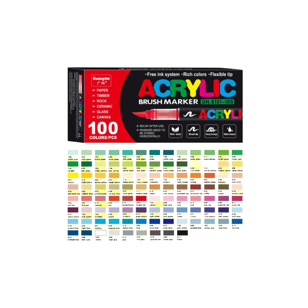 Acrylic Markers-100 colors