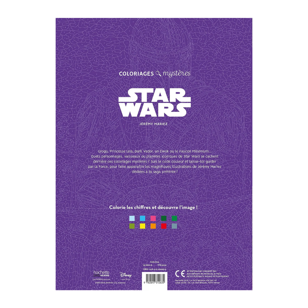 Coloriages Mystères - Star Wars: Colorie les chiffres et découvre l'image