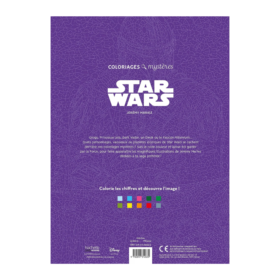 Coloriages Mystères - Star Wars: Colorie les chiffres et découvre l'image
